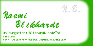 noemi blikhardt business card